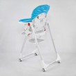 Дитячий стільчик для годування JOY Жираф, колір блакитний, м'який PVC (К-61735)