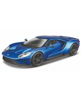 Автомодель - FORD GT (голубой металлик, серебристый металлик, 1:32) - KDS 18-43043