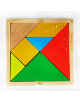 Дерев'яна гра Танграм Трикутники, 7 елементів (C 53755)