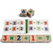 Дерев'яна розвиваюча іграшка Igroteco Кубики математика для дітей 9 деталей (900736)