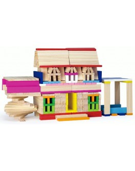 Набор строительных блоков из дерева Viga Toys 250 шт (50956) - afk 50956