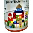 Дерев'яні кубики конструктор Viga Toys Ферма 50 шт. (50285)