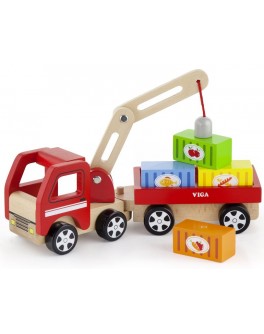 Деревянная игрушка Viga Toys Автокран (50690) - afk 50690