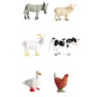 Набір фігурок тварин Ферма, 6 тварин, 2 види (KZ 956-005 F)