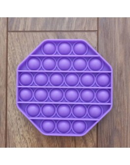 Іграшка антистрес пупирки Pop It Фіолетовий восьмикутник