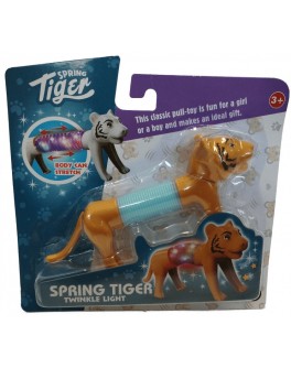 Розвиваюча сенсорна іграшка Тигр Pop Tube антистрес поп туб, гофра, світиться, пісочний (SS 7029)