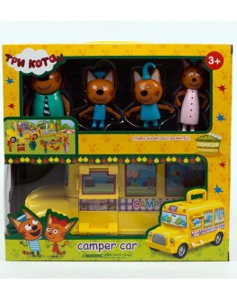 Ігровий набір герої Три кота. Camper Car Автобус для пікніка (M-8805)