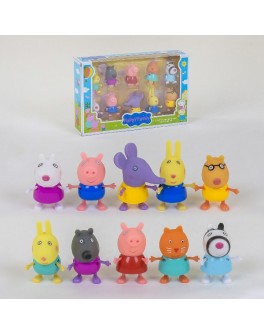 Ігровий набір Yangguang Toys Factory Фігурки з мультфільму Свинка Пеппа 10 фігурок (5807-2)