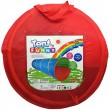 Тунель-труба дитячий триколірний ігровий 180 см (0056)