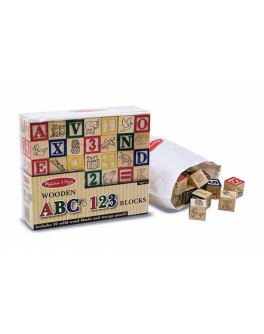 Деревянные кубики Азбука и цифры, Melissa & Doug - MD 1900