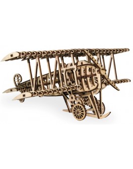 Механический 3D пазл Самолет, Wood Trick - WT 4820195190227
