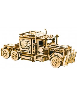 Механический 3D пазл Тягач Биг Риг, Wood Trick - WT 4820195190180