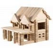 Дерев'яний конструктор Ігротеко - Будиночок з балконом на 132 деталі