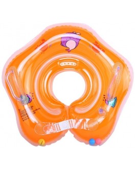 Круг надувний для купання немовлят Huada Toys помаранчевий (С 29114)
