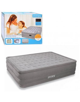 Надувная двуспальная кровать Intex со встроенным насосом 152х203х51 см (67954)  - mpl 67954