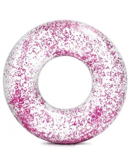 Надувне коло Intex Рожевий Блиск, 107 см, рожевий (56274)