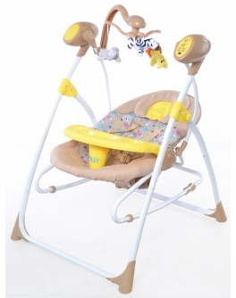 Кресло качалка с пультом управления Baby Tilly BT-SC-0005 Yellow - tilly 66472