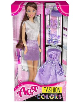 Кукла Ася Модные цвета Шатенка в фиолетовом 28 см (35075) - ves 35075