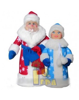 Дед Мороз и Снегурочка - мягкая игрушка, ЧудиСам - ALB В010/В011