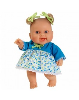 Кукла-пупс Младенец девочка Люсия в голубом платье без коробки Paola Reina (01123) 22 см  - kklab 01123