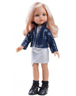 Кукла Paola Reina Карла в синем жакете 32 см (04514) - kklab 04514