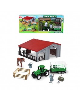 Ігровий набір Ферма, трактор, причеп, огорожа, свійська тварина, аксесуари