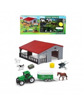 Ігровий набір Ферма, трактор, причеп, тачка, свійські тварини, аксесуари,елементи ферми 