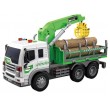 Машинка інерційна Wenyi Вантажівка з дровами, світло, звук, зелений (WY 300 E)