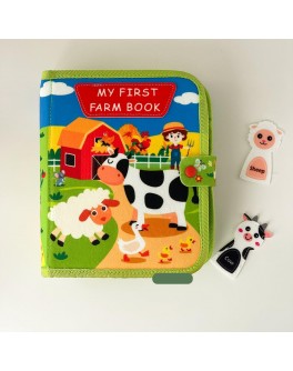 Бізібук Монтессорі My First Farm Book — книжка ферма з фетру, 10 сторінок