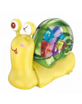 Музична іграшка Равлик, підсвічування, мелодія, колеса вільного ходу, рухомі шестерні (CL 201)