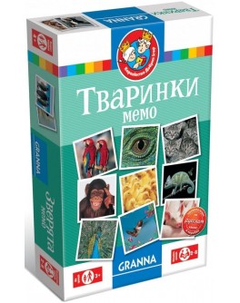 Настольная игра Granna Мемо Животные, укр. (82319) - BVL 82319