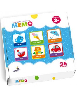 Настольная игра Мемо Изучаем английский DoDo (300104) - dodo 300104