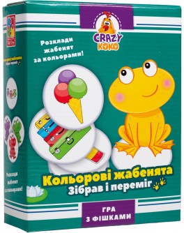 Гра настільна Vladi Toys розважальна Crazy Koko Кольорові жабенята (VT8025-06)