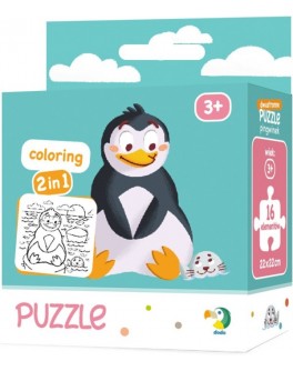Пазл и раскраска Пингвинчик DoDo 2 в 1 (300122) - dodo 300122