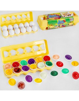 Розвиваюча іграшка Яєчний лоток Fun Game Овочі та фрукти 3D сортер (48666)