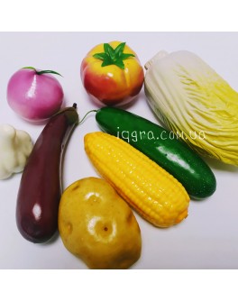 Дидактичний матеріал для Нуш. Муляжі Овочі, демонстраційний набір - нуш овощи