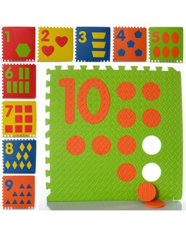 Детский коврик мозаика Цифры (M 0384) - mpl M 0384