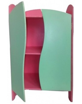 Шкафчик 40 см для кукольной одежды Цветной ЧудиСам - alb Ш080