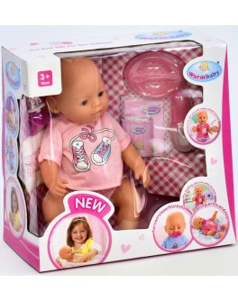 Пупс функциональный Baby Born 8009-434 А в розовой футболке с рисунком кедов и шортиках - igs 51841