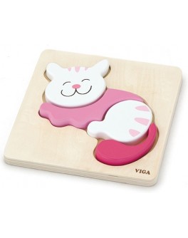 Деревянная игрушка пазл Viga Toys Кошка (59930) - afk 59930