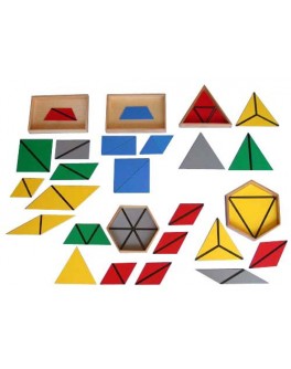 Конструктивные треугольники 5 ящиков. Методика Монтессори - SV конструктивные треугольники