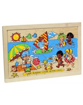 Деревянная игрушка пазл Пляж Lam Toys - lam 1306