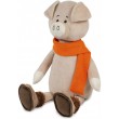 Мягкая игрушка Свин Барри в шарфике, 33 см - SGR MT-MRT031811-33S