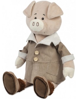 Мягкая игрушка Свин Дюк в дубленке, 28 см - SGR MT-MRT031810-28