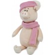 Мягкая игрушка Свинка Аша с шарфом и шапкой, 28 см - SGR MT-MRT031804-28