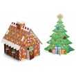 Объемные блестящие наклейки Рождественская елка и пряничный домик Melissa & Doug - MD8404