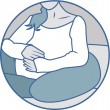 Подушка ортопедическая для беременных и кормления - orto J2309