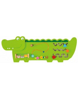 Настінна іграшка бізіборд Viga Toys Крокодил (50469) - afk 50469