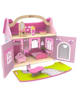 Дерев'яна іграшка Classic World Будиночок-чемодан маленької принцеси - CW 4156