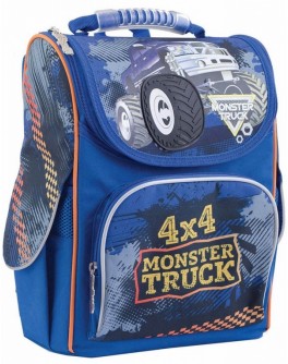 Рюкзак шкільний каркасний 1 Вересня H-11 Monster Truck, 34х26х14 - poz 553296